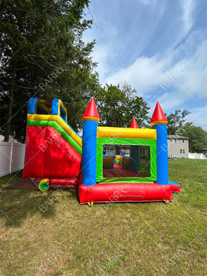 Castillo Hinchable Combinado de Lona de PVC con Tema Personalizado, Tobogán y Castillo Hinchable para Niños