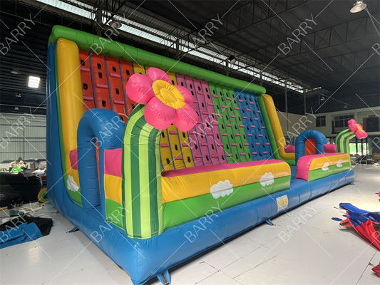 Alquileres para fiestas al aire libre: juegos inflables gigantes, juegos inflables para niños, pared de escalada inflable con flores a la venta