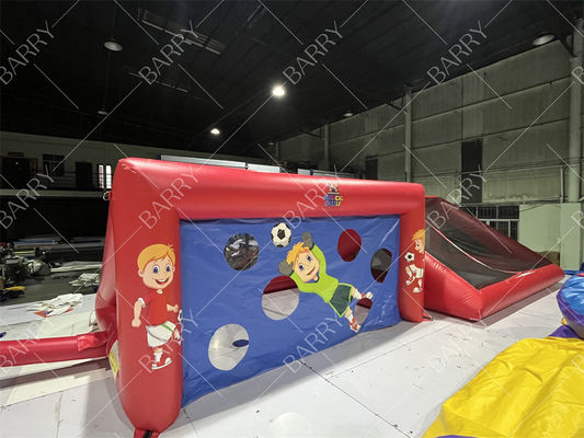 Juego de portería de fútbol inflable personalizable para eventos y fiestas promocionales