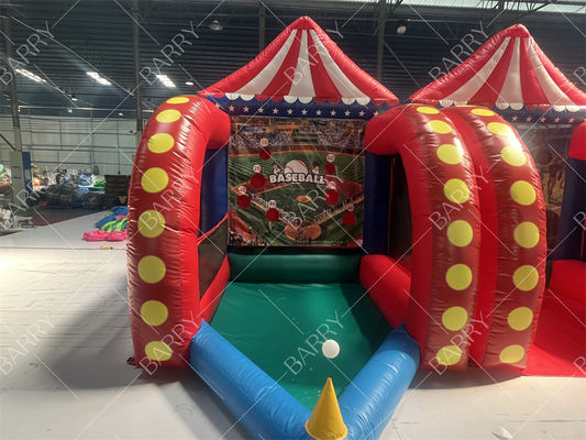 Juego de Carnaval Inflable Portátil 6 en 1 Incluye Aro de Baloncesto para Fiestas al Aire Libre y Alquileres de Eventos para Juego en Interiores