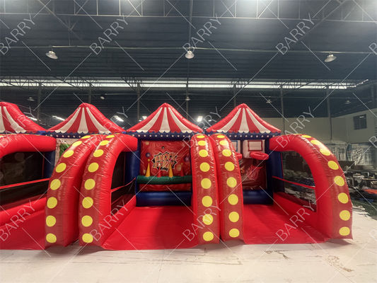 Juego de Carnaval Inflable Portátil 6 en 1 Incluye Aro de Baloncesto para Fiestas al Aire Libre y Alquileres de Eventos para Juego en Interiores