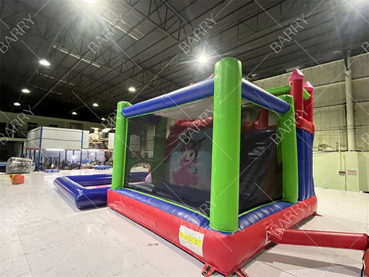 Tobogán acuático inflable de dibujos animados de Kuromi con piscina para fiestas