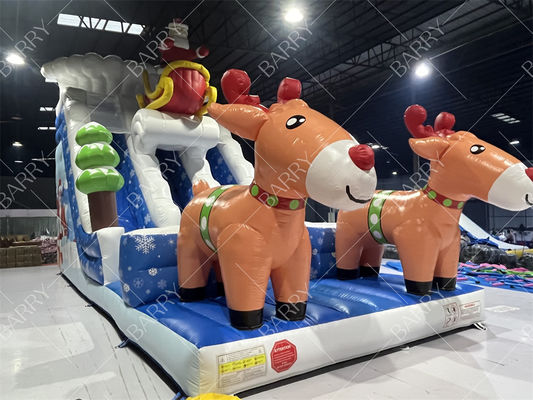 Tobogán inflable comercial para niños y adultos para Navidad