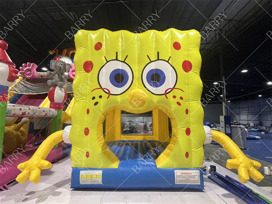 dibujos animados castillo inflable de PVC divertida casa de rebote para parques temáticos o fiestas