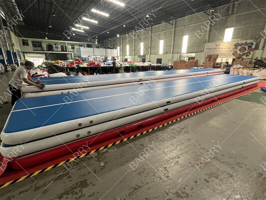 Air Mat Baja de pista Gimnasia inflable Baja de baja 6.6ft 10ft 13ft 16ft 20ft 23ft 26ft Camas de entrenamiento 4/8 pulgadas