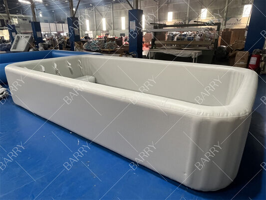 Comerciante personalizado para exteriores portátil gran piscina inflable caída de tejido de costura Dwf Piscina para niños