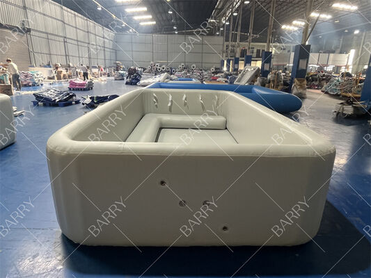 Comerciante personalizado para exteriores portátil gran piscina inflable caída de tejido de costura Dwf Piscina para niños