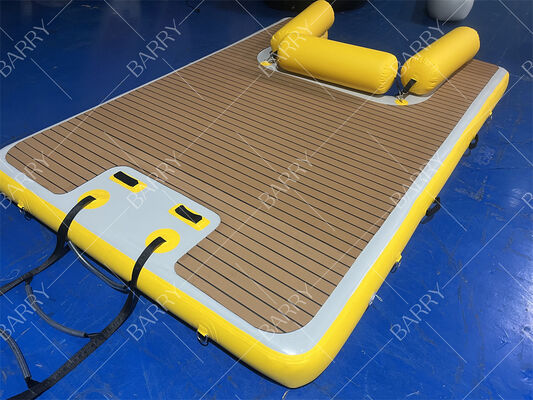 Muelle flotante inflable para motos acuáticas con material Drop Stitch, inflables personalizados para motos acuáticas y muelles para Seabob