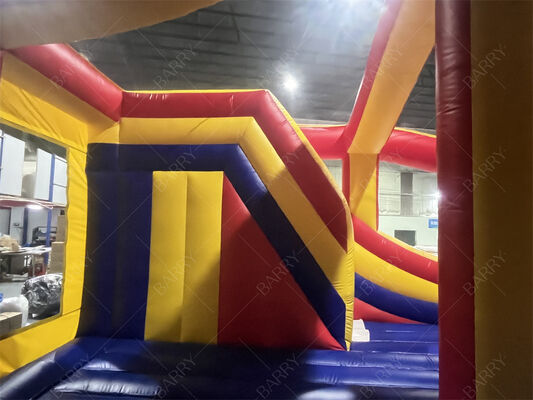 Casa de salto inflable comercial de marca con tobogán