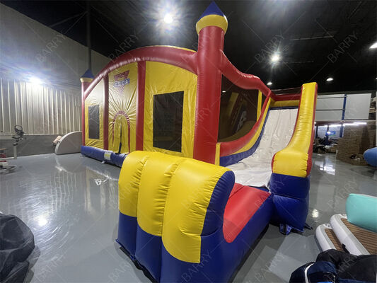 Casa de salto inflable comercial de marca con tobogán