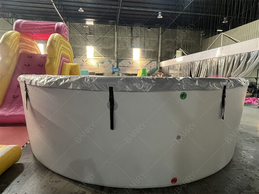 Piscina de inmersión en frío inflable redonda con cubierta