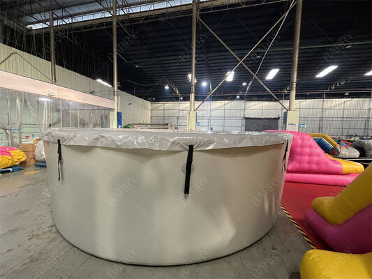 Piscina de inmersión en frío inflable redonda con cubierta