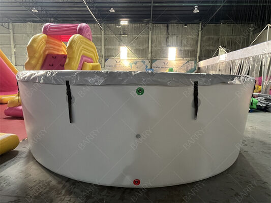 Piscina de inmersión en frío inflable redonda con cubierta
