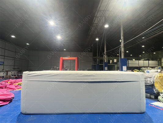 Piscina inflable para niños de tela DWF Drop Stitch rectangular con cubierta