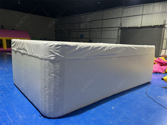 Piscina inflable para niños de tela DWF Drop Stitch rectangular con cubierta