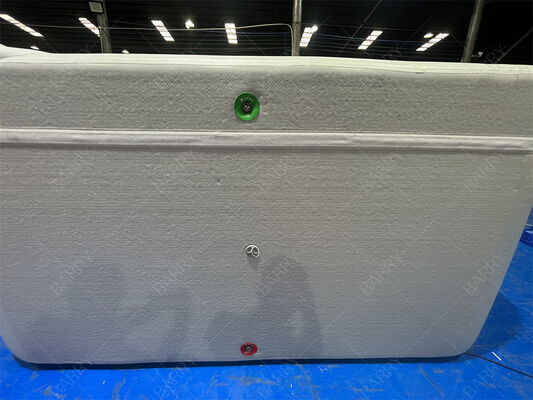 Piscina inflable para niños de tela DWF Drop Stitch rectangular con cubierta