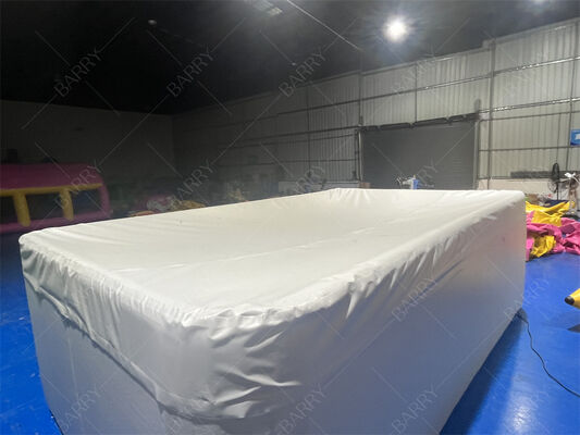 Piscina inflable para niños de tela DWF Drop Stitch rectangular con cubierta