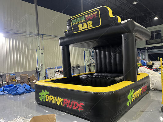 Bar de piscina inflable con puntada por gota