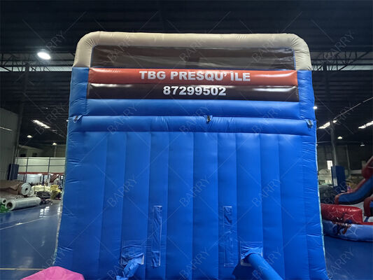 Deslizamiento inflable de doble carril de tema Moana Deslizamiento de salto infantil de grado comercial con piscina