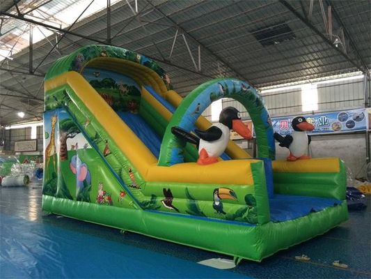 Diapositiva flotante inflable del parque del agua del tobogán acuático los 7*4*5m del tema del subordinado de la historieta para los niños