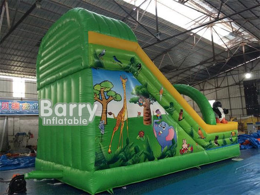 Diapositiva flotante inflable del parque del agua del tobogán acuático los 7*4*5m del tema del subordinado de la historieta para los niños