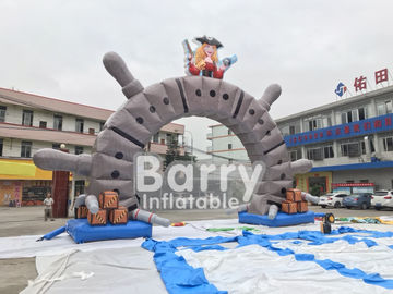 Arco inflable para el acontecimiento de la promoción, parque de la entrada de la publicidad gigante de la historieta