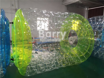 Bola de rodillo inflable transparente comercial del agua de la piscina del PVC SCT EN71