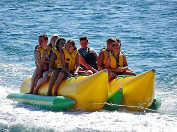 Barco inflable del barco de plátano de los deportes acuáticos/de plátano del doble para los juegos inflables del agua