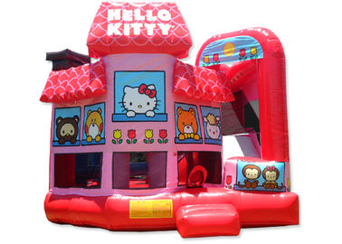 Alquileres combinados del Hello Kitty de la casa inflable comercial multifuncional de la despedida