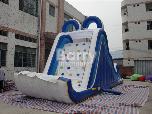 Toboganes acuáticos inflables de la onda al aire libre comercial de los niños con la pequeña piscina