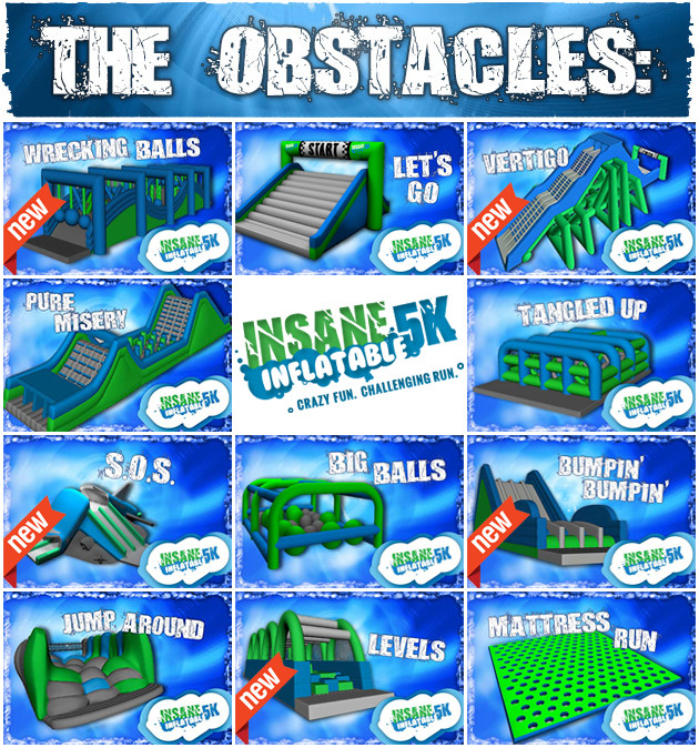 Pvc Tarpaulin Comercial Insano 5km Inflatable Correr con soplador de aire para eventos Comercial