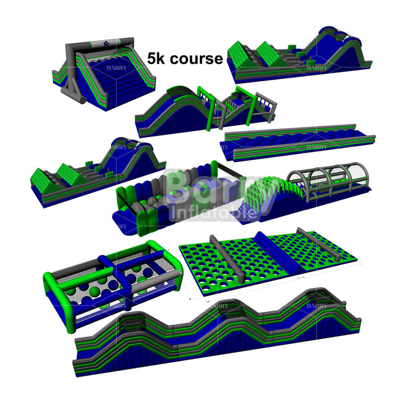 Usa Case Gigante Juego al aire libre 5km Bounce House Insane 5k Race Inflable Extreme 5k Inflable Run para el evento comercial