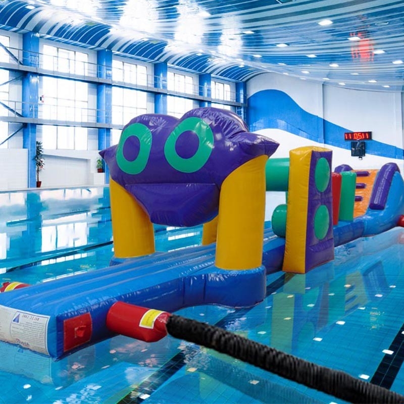 Colorido 10M Desafío Piscina Curso de Asalto Inflable En Agua Correr Aqua Inflable Para el Mar O Piscina