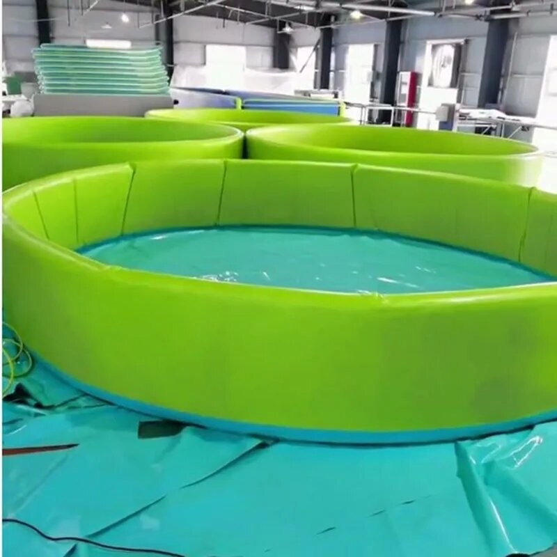 Commercial personalizado al aire libre portátil de gota de costura piscina DWF niños adultos durable piscina de agua inflable