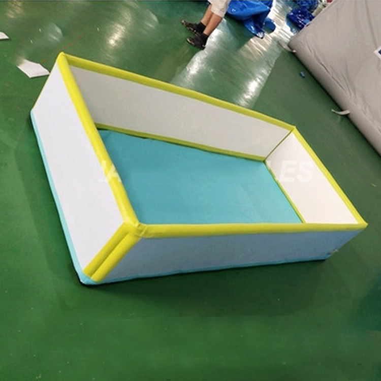 Rectángulo personalizable Inflable Piscina de gota de costura Tejido plegable al aire libre Dwf Piscina de gota de costura