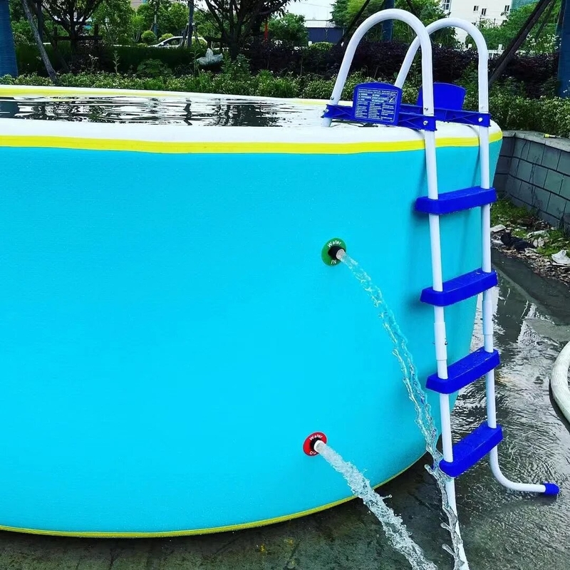 Rectángulo personalizable o redondo Pvc gota de coser piscina para niños Natación piscina de hielo