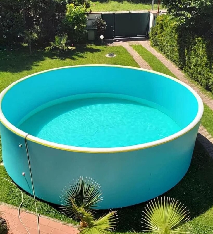 Fácil de limpiar Posibilidad plegable de puntada de gota piscina inflable con logotipo impreso piscina de puntada de gota portátil