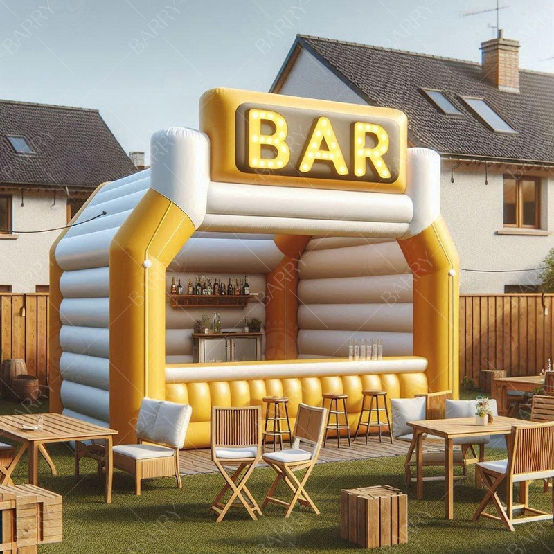 Bar de piscina flotante inflable para adultos