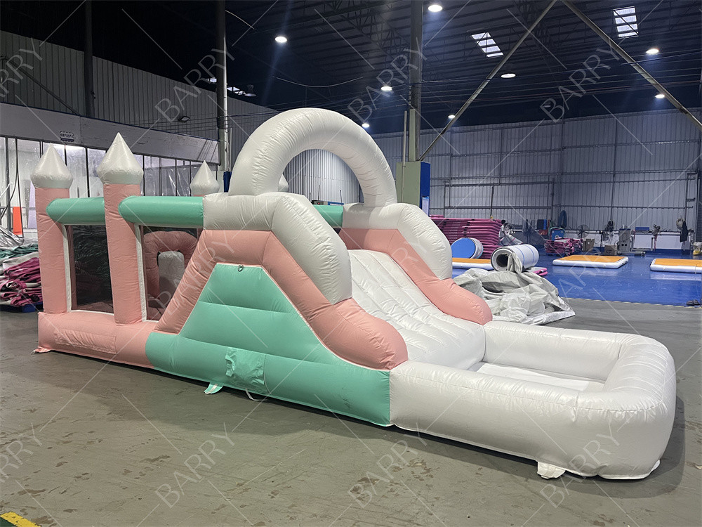 Fiesta personalizada Inflable castillo de salto Inflable salpicador castillo de salto Niños Niña Princesa Carruaje Combo con tobogán