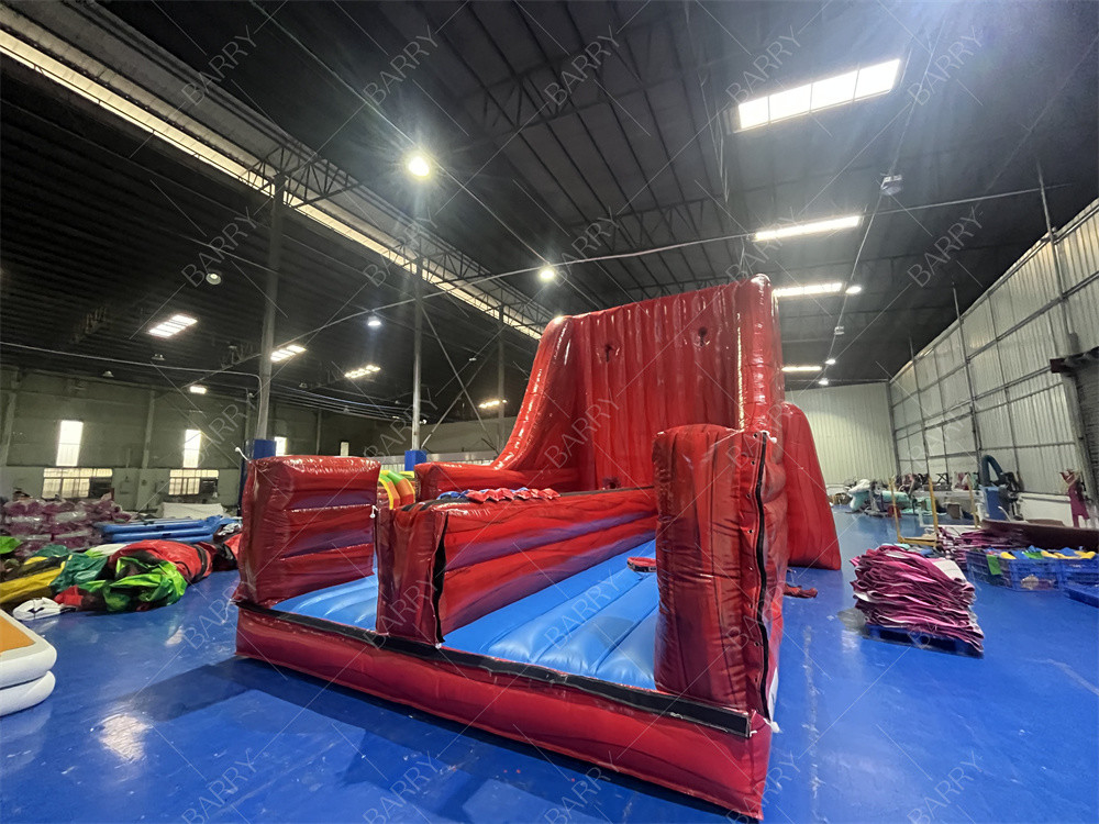Juego de Party Inflatables Indoor y Outdoor Bounce Red Bungee Run Divertirse con este juego de 2 carriles