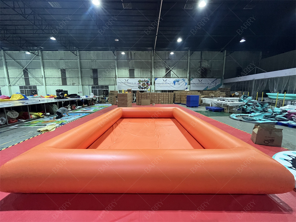 Jardín comercial Gran piscina de agua hermética Piscina de agua naranja Juego de agua verano