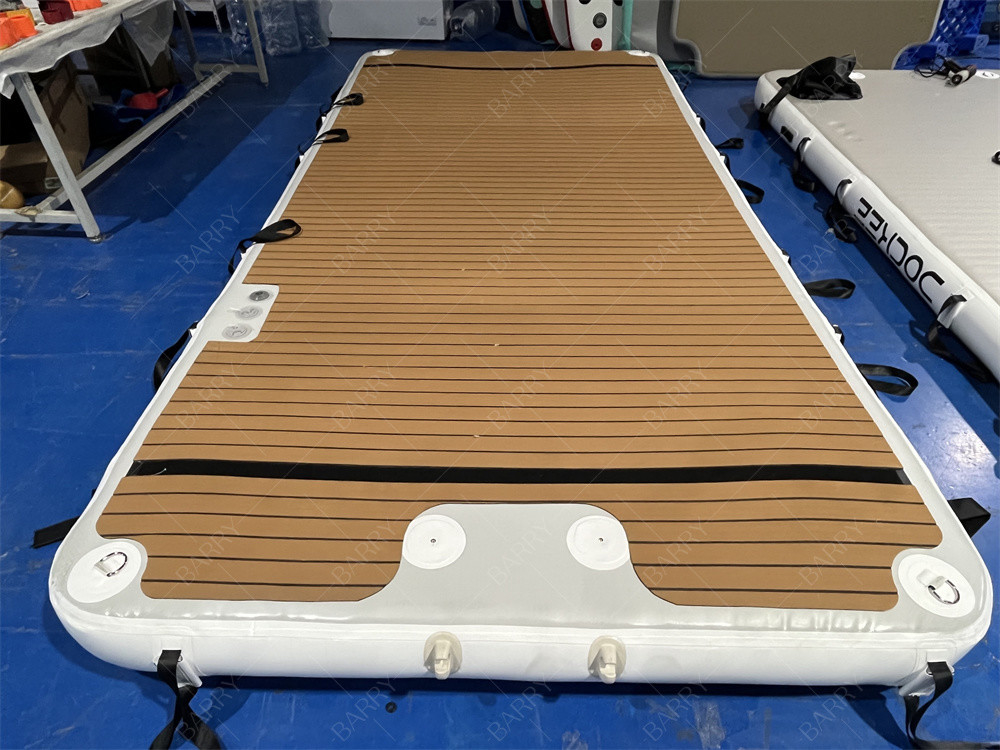 Pontoon de agua inflables plataforma flotante de muelle para jet ski yates isla