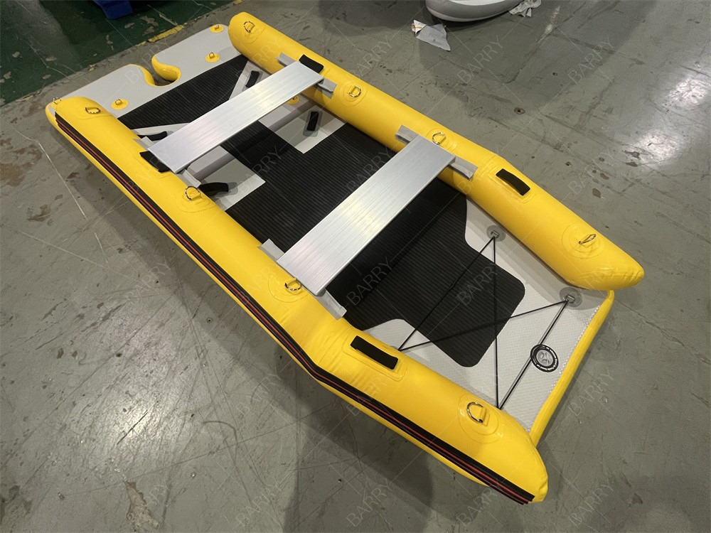 Pequeño kayak inflables de PVC Power Sailing Ce de peso ligero Catamarán Velero Hipalon Barco inflables Catamarán