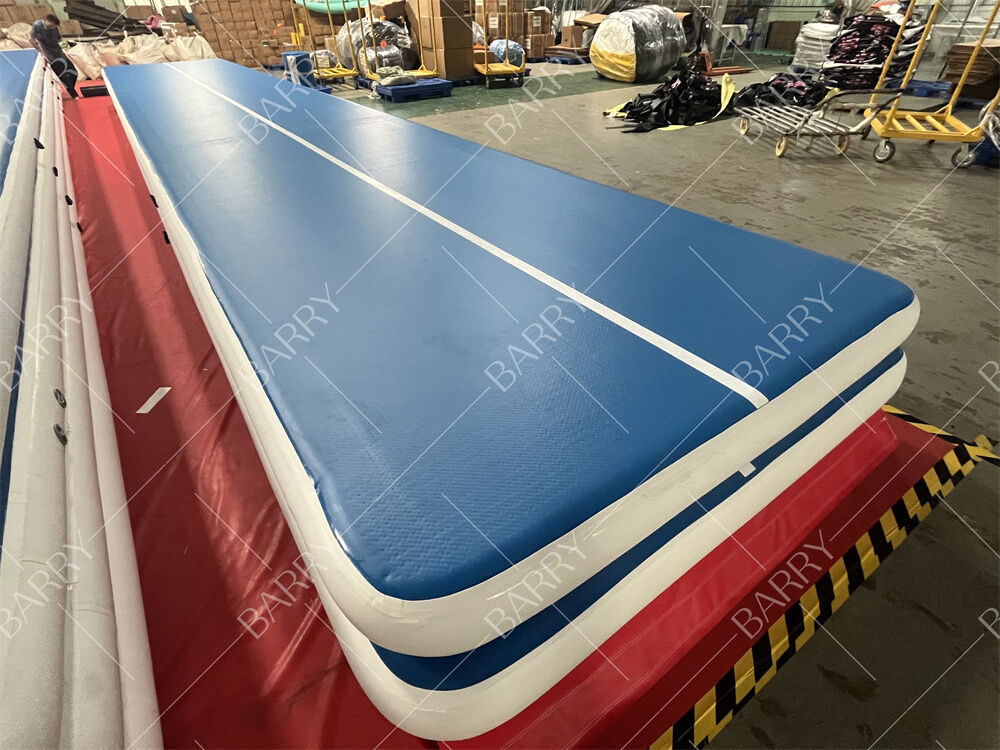 Air Mat Baja de pista Gimnasia inflable Baja de baja 6.6ft 10ft 13ft 16ft 20ft 23ft 26ft Camas de entrenamiento 4/8 pulgadas