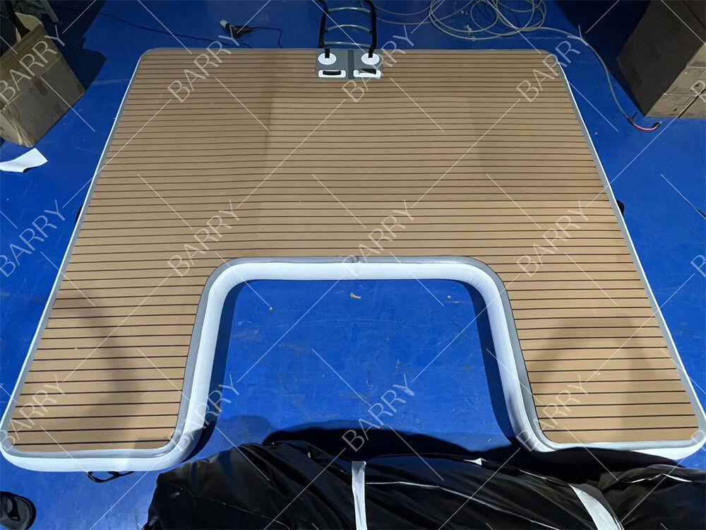 3m Drop Stitch Yacht Pontoon For Beach And Lake Inflatable Floating Dock Platform