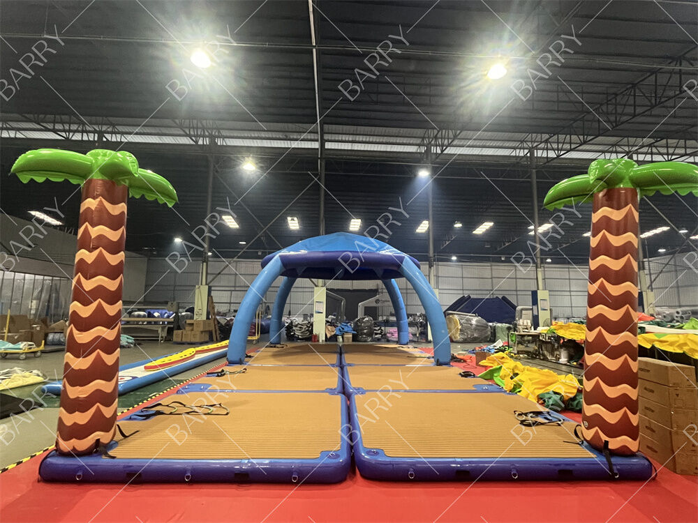 Plataformas Flotantes Inflables de Diseño Personalizado con Tienda para Aguas Oceánicas y Bananas Flotantes Acuáticas