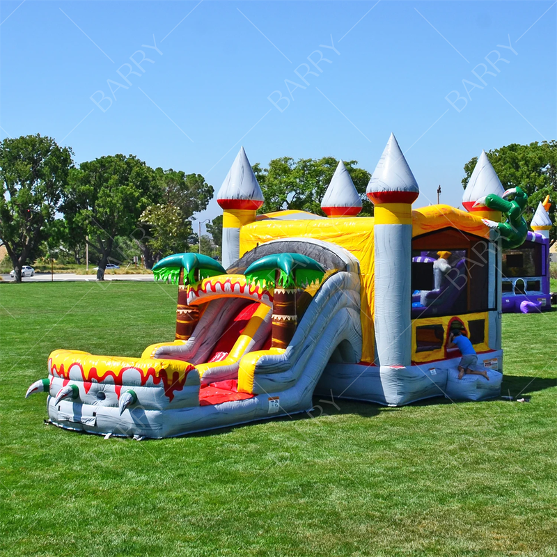Party Dino Bouncer Bounce House Castillos Hinchables Inflatable Jurassic World Bouncy Castle With Slide Pool Dinosaur Jump House