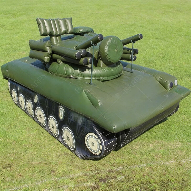 8.8m Tanque Inflables Militar Modelo de Eventos al aire libre Decoración Tanque ligero de señuelo táctico