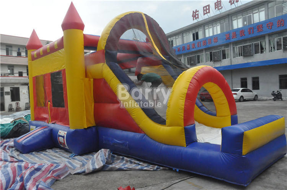Castillo de salto inflable de la lona despedir la diapositiva combinada para el niño