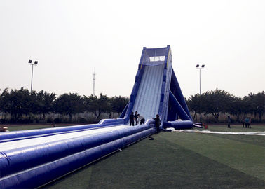 La diapositiva inflable gigante adulta durable azul Satety grande explota los toboganes acuáticos